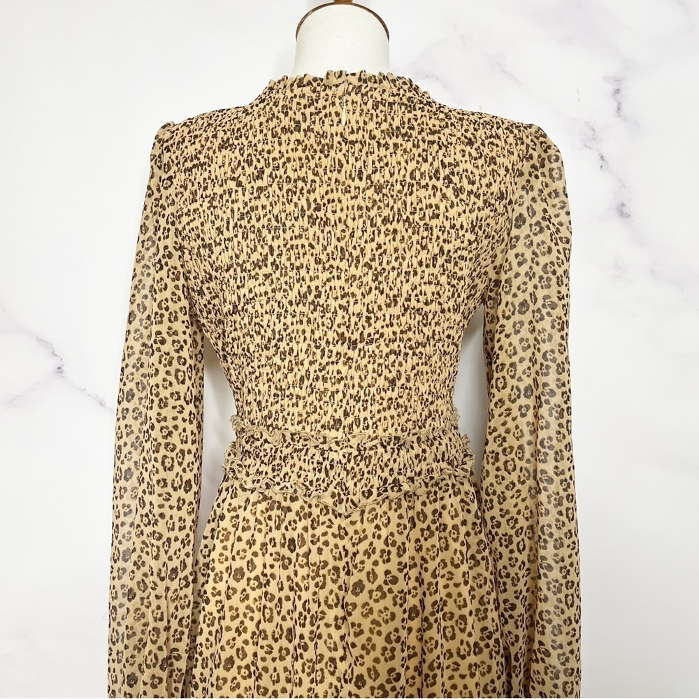 Rachel Parcell Leopard Print Smocked Dress - Picture 13 of 16
